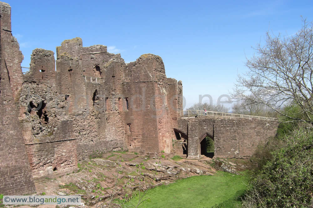 Goodrich Castle from the barbican